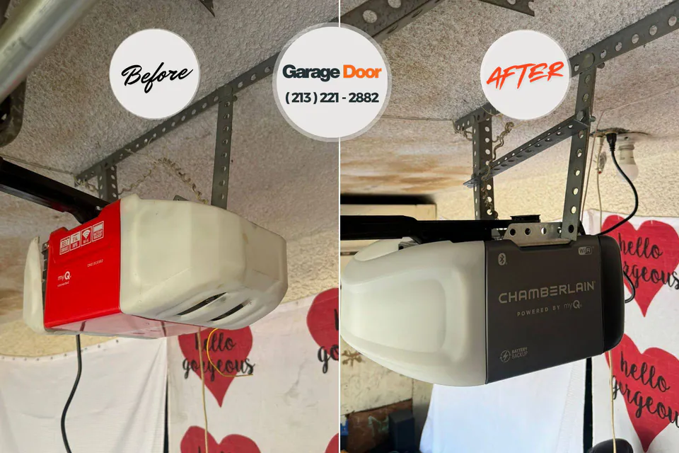Before and after: garage door repair near me Muenster